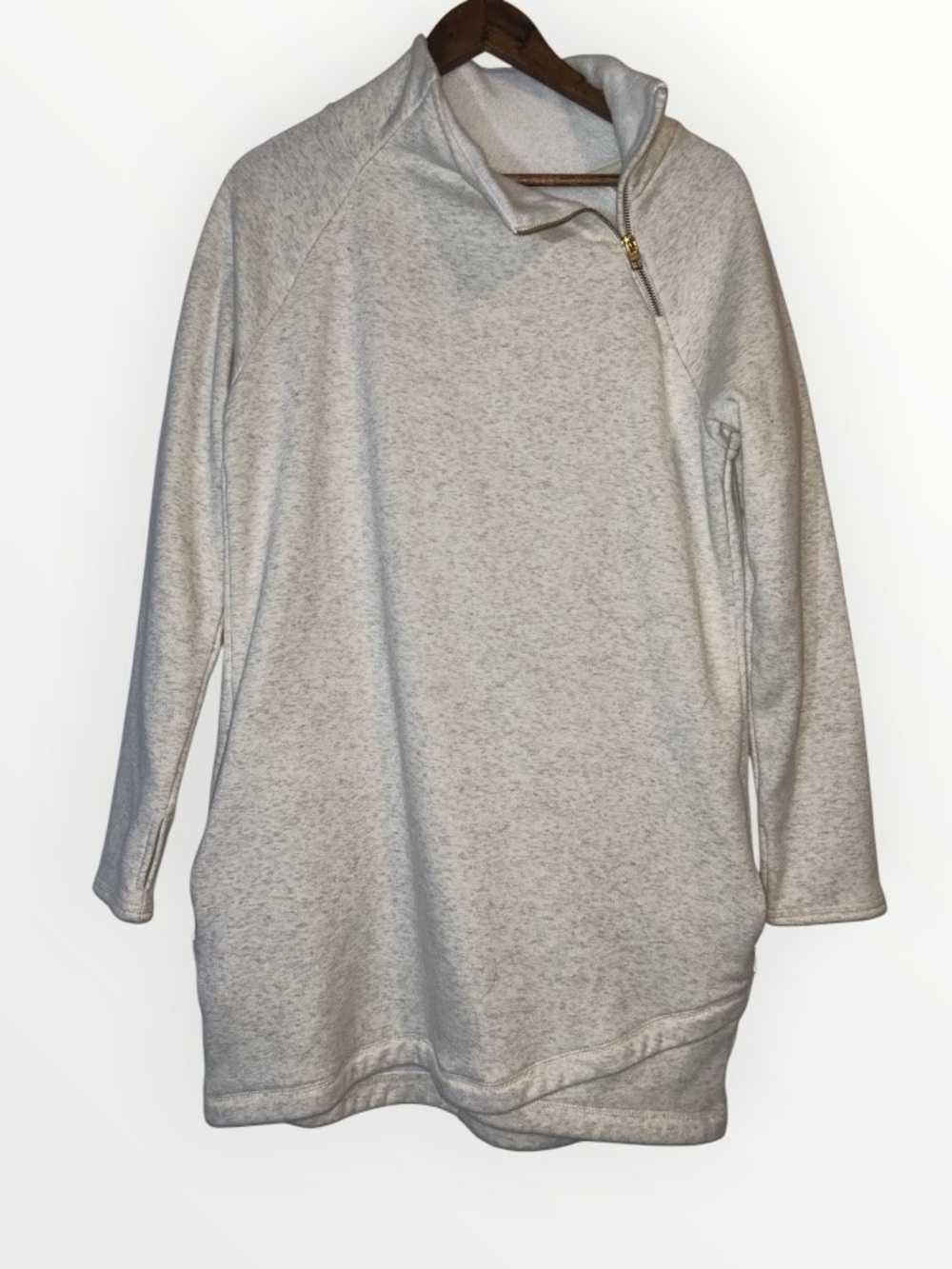 Athleta Cozy Karma Asym Pullover Small